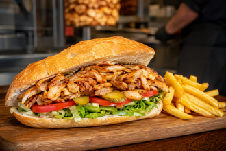 3/4 Ekmek Arası Tavuk Döner (100 Gr.) görseli