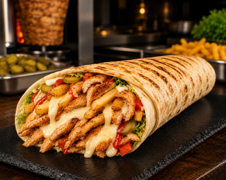 Kaşarlı Tavuk Döner Dürüm (100 Gr.) görseli