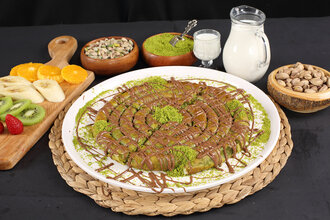 Çikolatalı Kaymaklı Burma Katmer (3 Kişilik) görseli