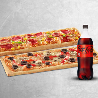 2 Adet Pizzetta + Litrelik İçecek görseli