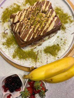Sütlü Çikolatalı Muzlu Waffle (Küçük) görseli