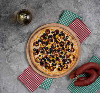 Bol Sucuklu Pizza (25 Cm) görseli