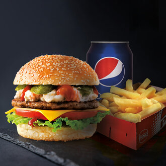 Cheeseburger & Kutu İçecek Menü görseli