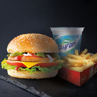 Piliç Cheeseburger Menü görseli