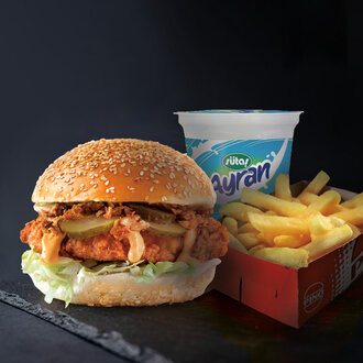 Peri Peri Piliç Burger (Orta Acılı) Menü görseli