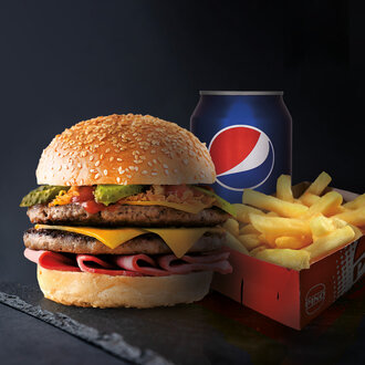 Pino Extra Large Burger & Kutu İçecek Menü görseli
