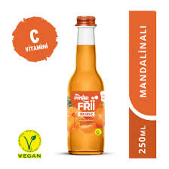 Pınar Frii Mandalina Meyveli Gazlı İçecek (250 Ml.) görseli