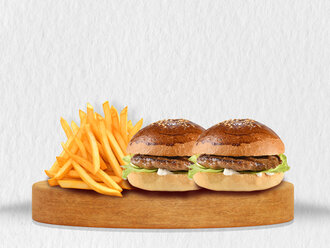 Jr. Double Rakipsiz Et Burger görseli