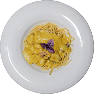 Köri Soslu Penne Makarna görseli