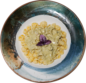 Pesto Soslu Conchiglie Makarna görseli