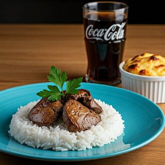 Ciğerli Pilav + Coca Cola görseli