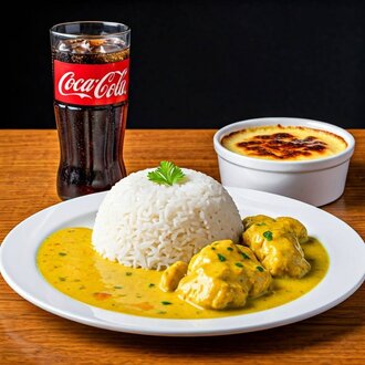 Kori Soslu Tavuk + Coca Cola görseli