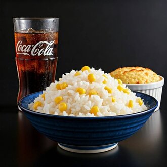 Mısırlı Pilav + Coca Cola görseli