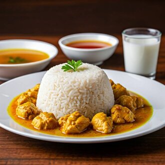 Kori Soslu Tavuk+ Eker Tombul Ayran görseli