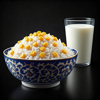 Mısırlı Pilav+ Eker Tombul Ayran görseli