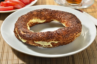 Krem Peynirli Simit görseli