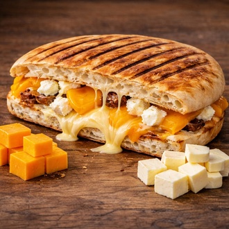 Dört Peynirli Bazlama Tost görseli