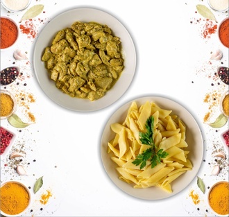 Kremalı Köri Soslu Tavuk & Makarna görseli