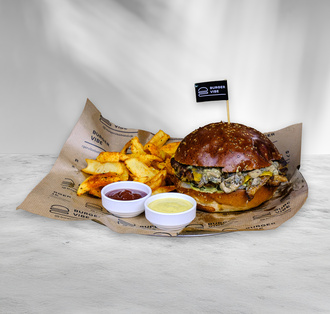 Chicken Mushroom Burger görseli