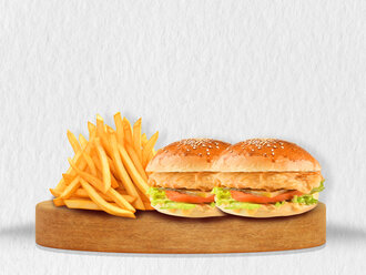 Jr. Double Çıtır Tavuk Burger Menu görseli