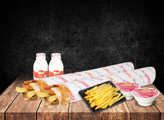 2'Li Hatay Soslu Roket Tavuk Dürüm Eker Patatesli Menü görseli