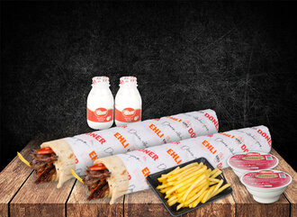 2'Li Et Döner Dürüm Eker Patatesli Menü görseli