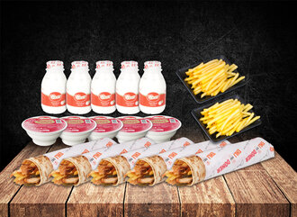 5'Li Hatay Soslu Tavuk Dürüm Eker Menü görseli