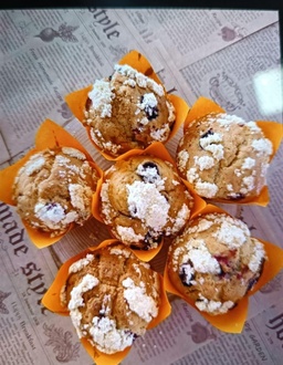 Vişneli Crumble Muffin görseli