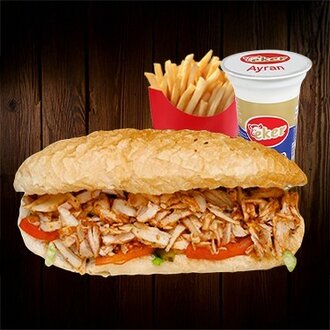 Tavuk Atom Ekmek + Ayran Menü görseli