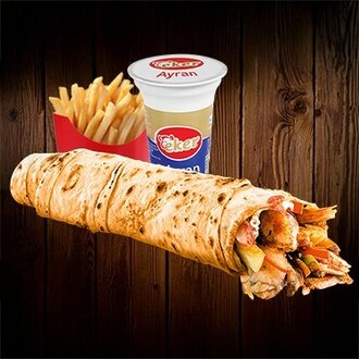 Tavuk Boru Dürüm + Ayran Menü görseli