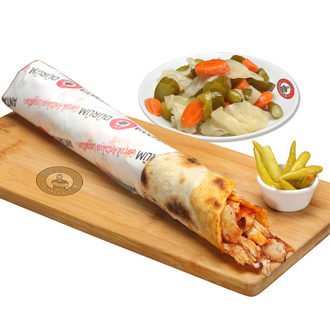 Mega Antakya Usulü Ekşili Tavuk Döner Dürüm (150 Gr.) görseli