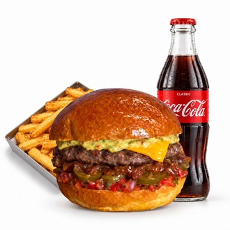 Mexican Burger (140 Gr.) Menü görseli