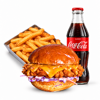 Angry & Spicy Chicken Burger (120 Gr.) Menü görseli