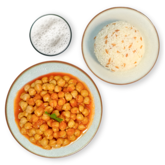 Gemici Usulü Nohut & Arpa Şehriyeli Pirinç Pilavı & Ayran görseli