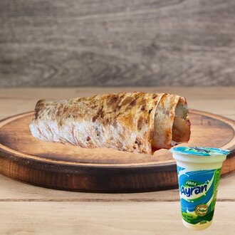 Hatay Usulü Tavuk Döner + Ayran Menü görseli