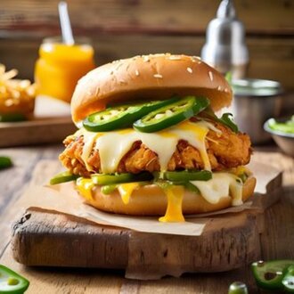 Pollitox Kajun Burger görseli