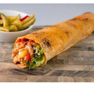 Cheddarlı Mega Tavuk Döner Dürüm görseli