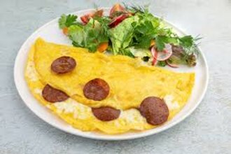 Sucuk Kaşar Omlet görseli