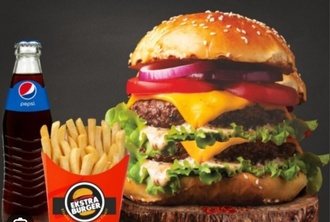 180 Gr. Double Hamburger Menü görseli