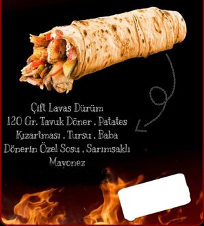 Çift Lavaş Hatay Dürüm görseli