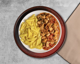 Tavuk Sote & Penne Makarna görseli