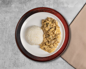 Kremalı Mantarlı Tavuk & Pirinç Pilavı görseli