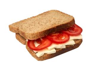 Gezen Kare Tost( Kaşarlı Beyaz Peynirli Domatesli) görseli