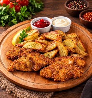Çıtır Kanat & Elma Dilim Patates görseli