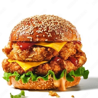 Double Tavuk Burger görseli