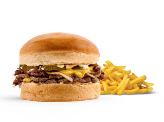 Smash Double Mushroom Burger görseli