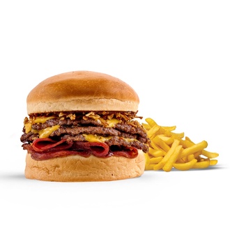 Smash Triple Smoky Bbq Burger görseli