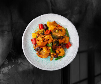 Chili Soslu Ananaslı Karides görseli