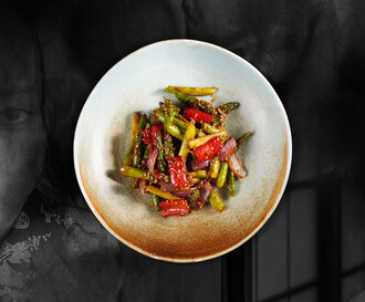 Zencefil Soslu Kuşkonmaz görseli