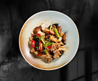 Üç Mantarlı Sote görseli